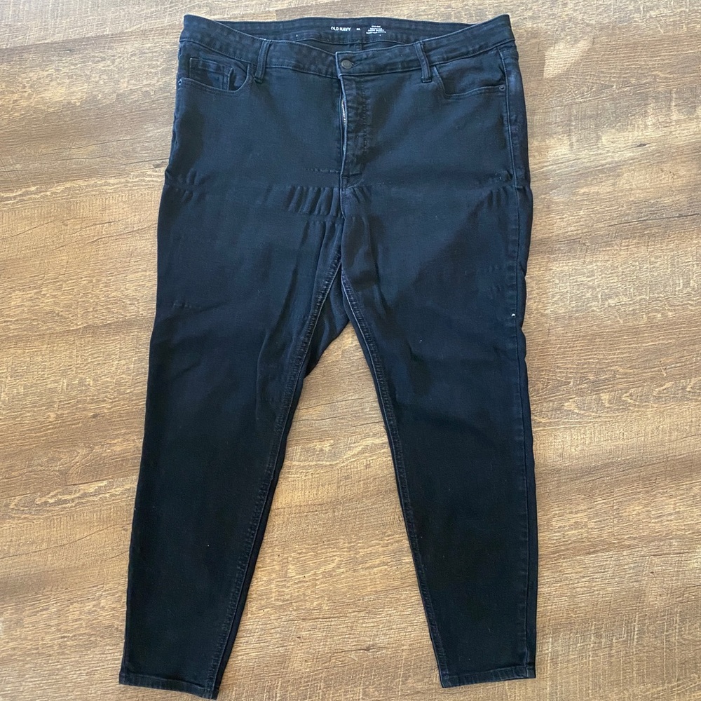 Old Navy | High Rise Rockstar Super Skinny Jeans | Black